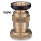 2814: 1-1/2" Industrial Fog Nozzle Brass (95 GPM)