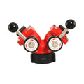 6530: Self Locking Leader Line Wye Valve (1) 2-1/2" Female Inlet x (2) 1-1/2" Male Outlets