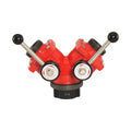 654045: Self Locking Hydrant Wye Valve (1) 4-1/2" Female Inlet x (2) 2-1/2" Outlets